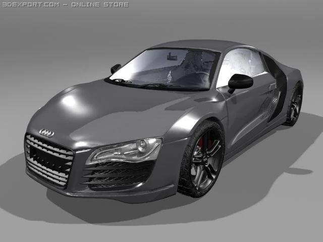 audi r8 doğru model 3D Model .c4d .max .obj .3ds .fbx .stl .blend 