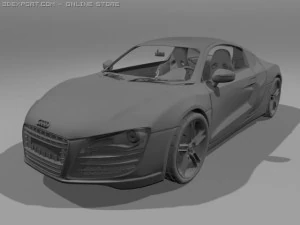 audi r8 doğru model 3D Model