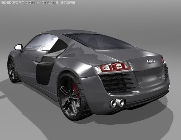 audi r8 accurate model 3D in 3DExport