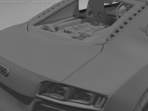 audi r8 doğru model 3D Model