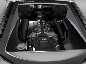 audi r8 doğru model 3D Model