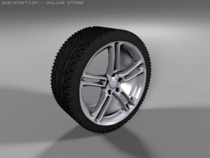 Pneumatico pirelli p60 e cerchio in lega Modello 3D