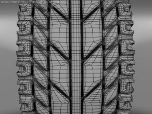 피렐리 p60 타이어와 알로이 휠 3D 모델