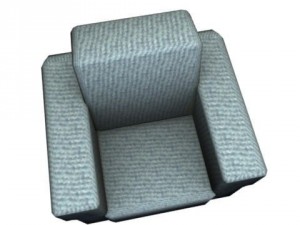 sofa  single person Modèle 3D