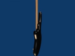electric bass guitar 3D Model
