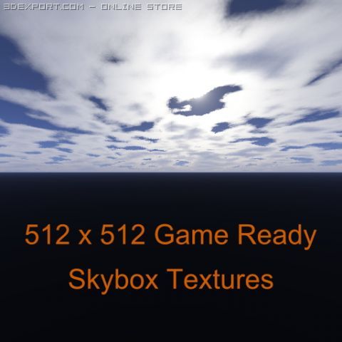 morning cloudy skybox Texturas CG .c4d .max .obj .3ds .fbx .stl .blend 