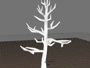 dead tree in the winter with no leaves 3D Model
