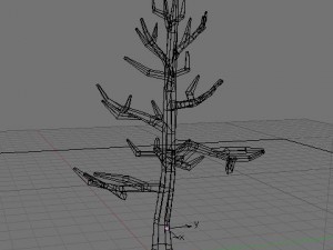 dead tree in the winter with no leaves 3D Модель