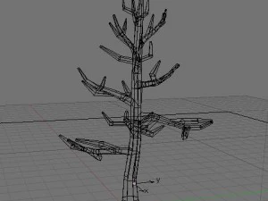 dead tree in the winter with no leaves 3D Model