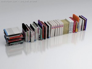 3d model of books Modelo 3D