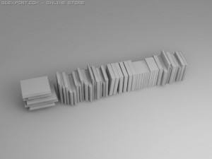 3d model of books 3D Model