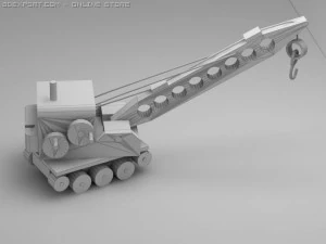 3d model of wood toy crane 3D Model
