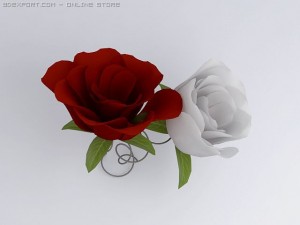 3d model of roses 3D Model