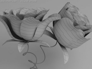3d model of roses 3D Model