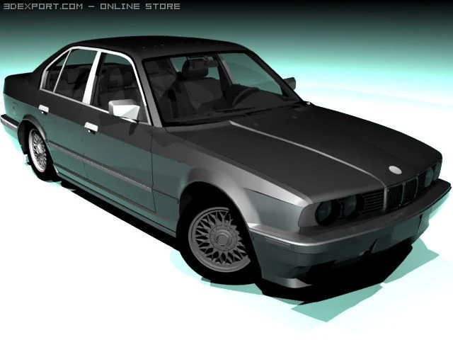 bmw 535 i e34 3D Model .c4d .max .obj .3ds .fbx .stl .blend 