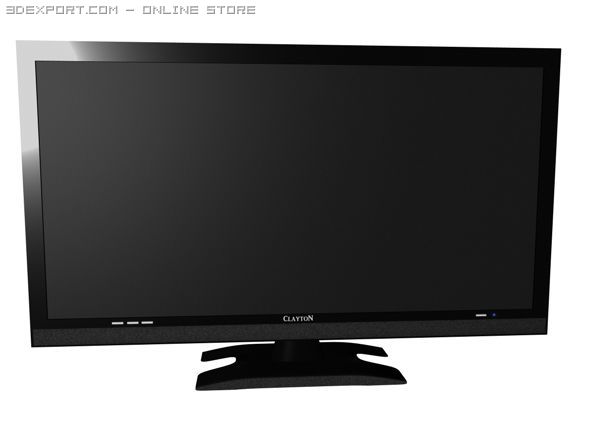 lcd tv 3D Model .c4d .max .obj .3ds .fbx .stl .blend 