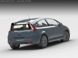 citroen c4 coupe 3D Model