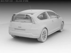 citroen c4 coupe 3D Model