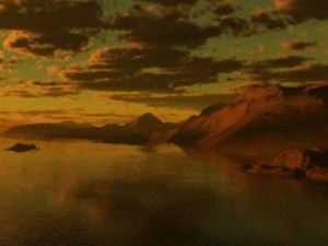 island cloudy sunset skybox high resolution CG テクスチャ
