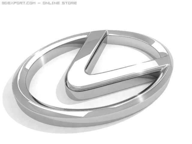 lexus logo 3D Model .c4d .max .obj .3ds .fbx .stl .blend 