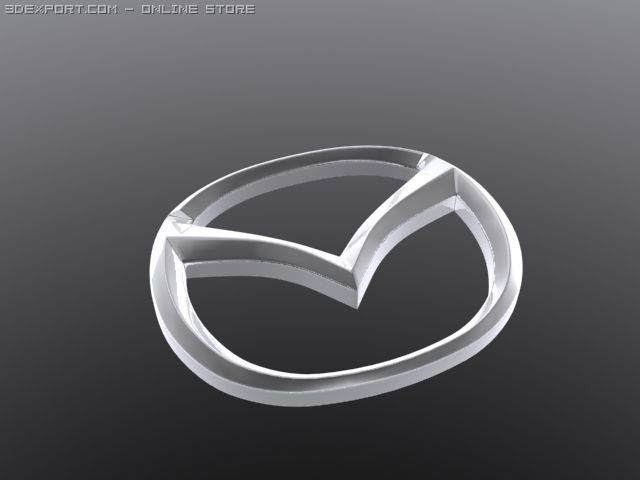 mazda logo 3D Model .c4d .max .obj .3ds .fbx .stl .blend