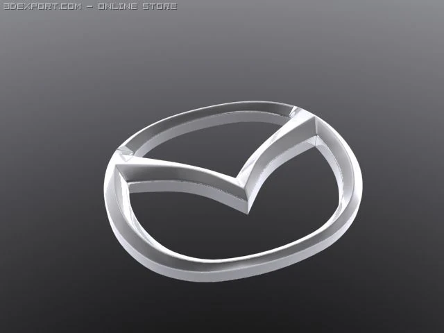 mazda logo 3D Model .c4d .max .obj .3ds .fbx .stl .blend 