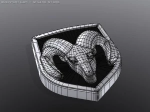 dodge logo 3D Model