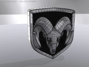 dodge logo 3D Model