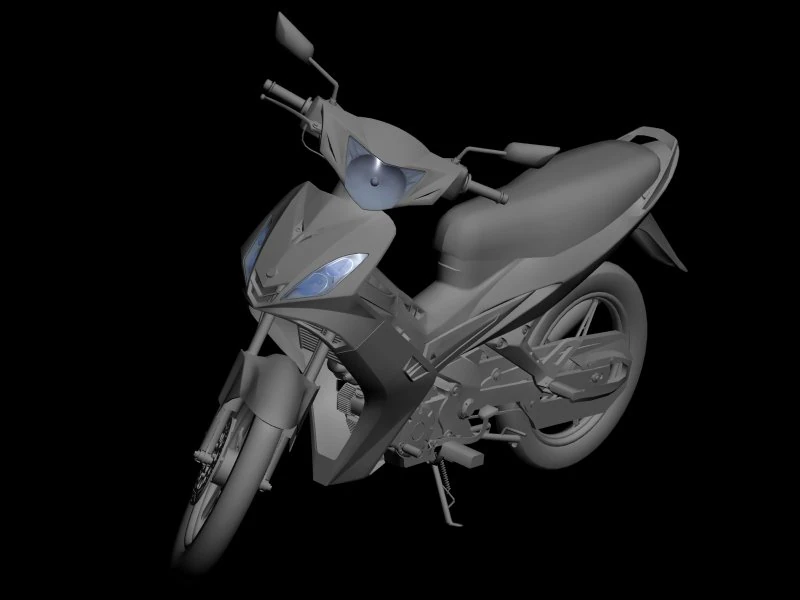 yamaha exciter 3D Model .c4d .max .obj .3ds .fbx .stl .blend 
