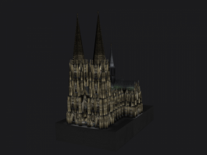 db cologne koelnerdom 3D मॉडल