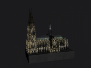 db cologne koelnerdom 3D मॉडल