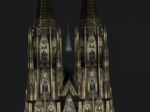 db cologne koelnerdom 3D मॉडल