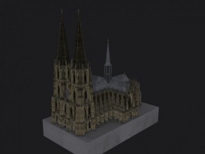 db cologne koelnerdom 3D मॉडल