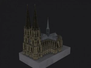db cologne koelnerdom 3D Model