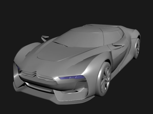 citroen gt Model 3D .c4d .max .obj .3ds .fbx .stl .blend 