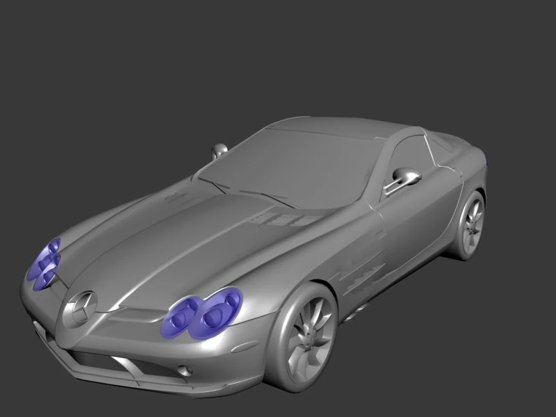 mercedeben slr mclaren roadster 2008 3D Model .c4d .max .obj .3ds .fbx .stl .blend 