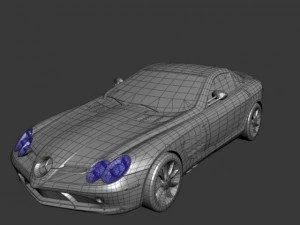 mercedeben slr mclaren roadster 2008 3D Model