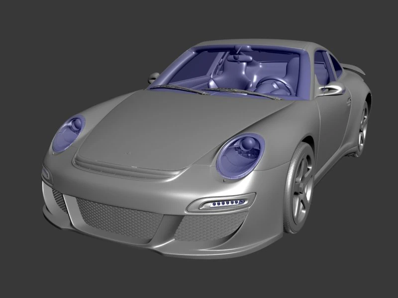ruf rgt8 2011 3D Model .c4d .max .obj .3ds .fbx .stl .blend 