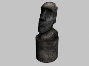 easter island statue 04 Modelo 3D