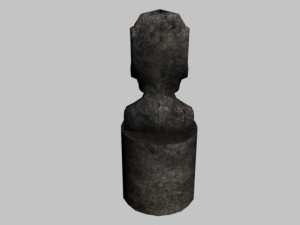 easter island statue 04 3D Модель