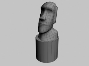 easter island statue 04 3D Модель