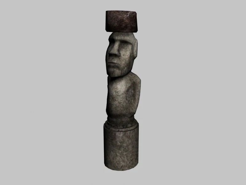 easter island statue 03 3D Model .c4d .max .obj .3ds .fbx .stl .blend 