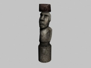 easter island statue 03 Modelo 3D
