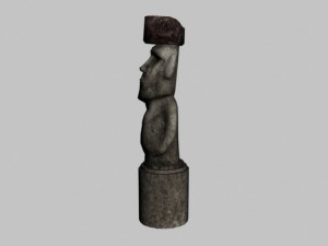 easter island statue 03 Modèle 3D