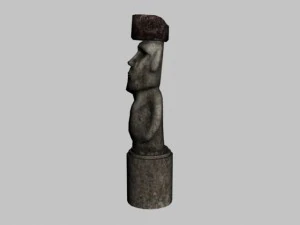 easter island statue 03 3D Model