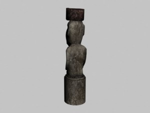 easter island statue 03 Modèle 3D