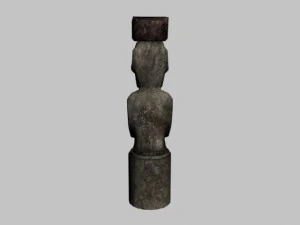 easter island statue 03 3D Model