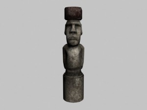 easter island statue 03 Modèle 3D