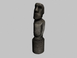 easter island statue 02 Modelo 3D