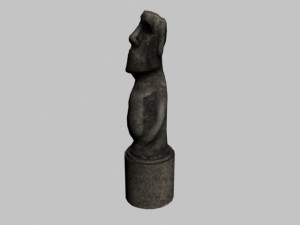easter island statue 02 Modèle 3D